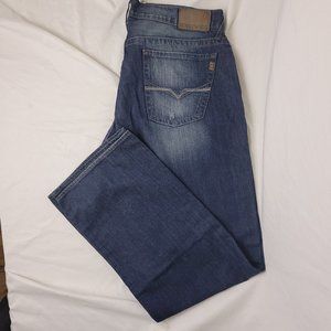 Guess Jeans Men's 38 x 32 Blue Distressed Rebel Straight